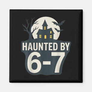 67 Meme Halloween House Soky - Six Seven Gen Alpha Magnet