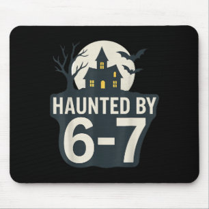 67 Meme Halloween House Spooky - Six Seven Gen Alp Mouse Mat