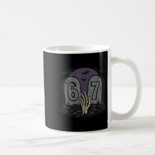 67 Meme Halloween Skeleton Soky - Six Seven Gen Al Coffee Mug