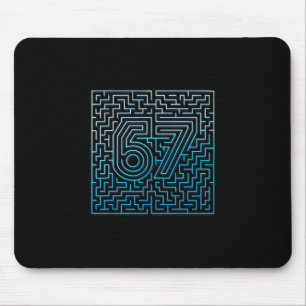 67 Meme Hidden Maze Gen Z Alpha 6 7 Mouse Mat