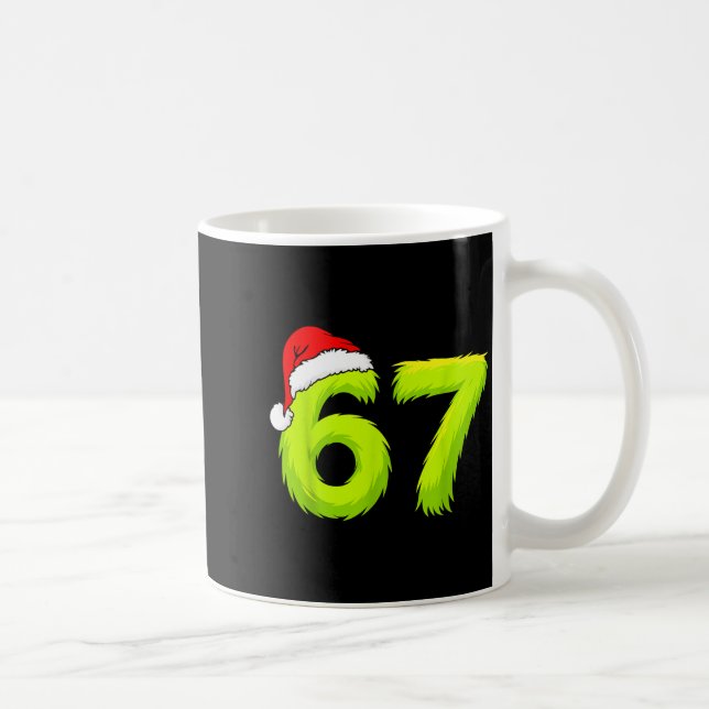 67 Meme Humor 6-7 Funny Six Seven Christmas  Coffee Mug (Right)