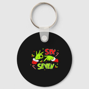67 Meme Humor 6 7 Funny Six Seven Christmas  Key Ring
