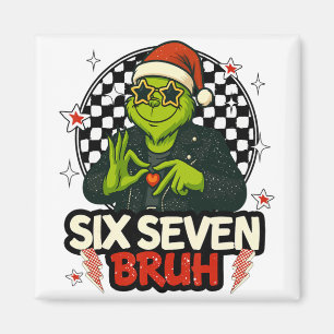 67 Meme Humor 6-7 Funny Six Seven Christmas Magnet