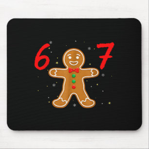 67 Meme Humor 6-7 Funny Six Seven Christmas Mouse Mat