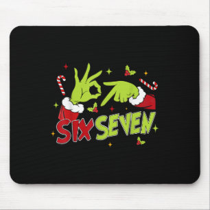 67 Meme Humor 6-7 Funny Six Seven Christmas Mouse Mat