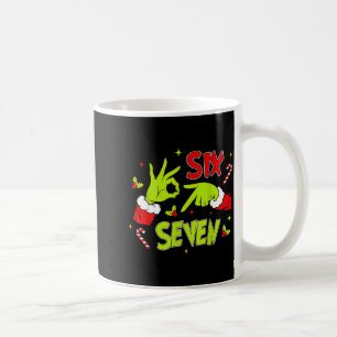 67 Meme Humor 6-7 Funny Xmas Six Seven Christmas Coffee Mug