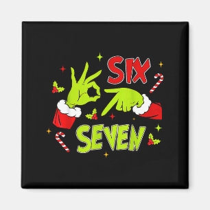 67 Meme Humor 6-7 Funny Xmas Six Seven Christmas  Magnet