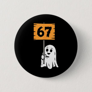 67 Meme Humor 6-7 Six Seven Halloween 6 Cm Round Badge