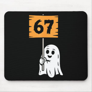 67 Meme Humor 6-7 Six Seven Halloween Mouse Mat