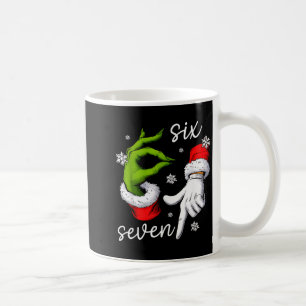 67 Meme Humor Funny Santa Says Six Seven Christmas Coffee Mug