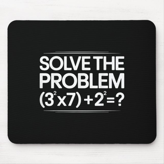 67 Meme Math Funny Six Seven Teacher Brainrot Joke Mouse Mat (Front)