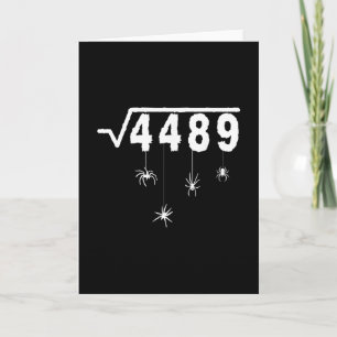 67 Meme Math Teacher 6 7 Halloween Spiders Square Card