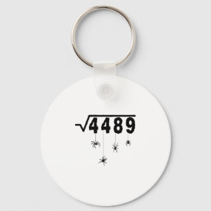 67 Meme Math Teacher 6 7 Halloween Spiders Square Key Ring