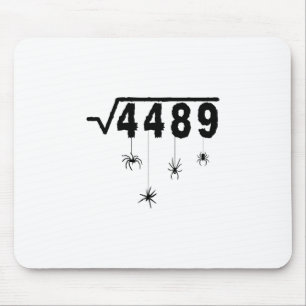 67 Meme Math Teacher 6 7 Halloween Spiders Square  Mouse Mat
