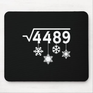 67 Meme Math Teacher Christmas Snowflakes Square R Mouse Mat