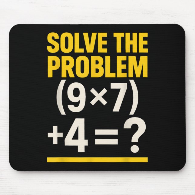 67 Meme Math Teacher Funny School 6-7 Brain Rot Si Mouse Mat (Front)