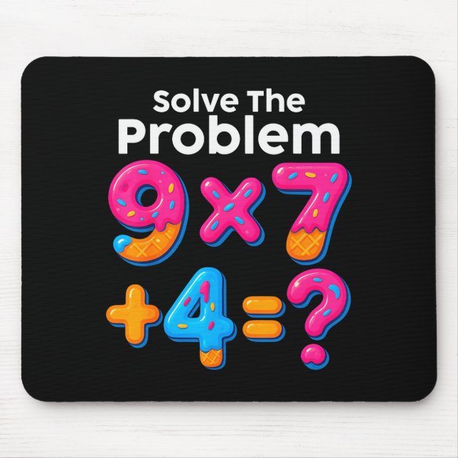 67 Meme Math Teacher Ice Cream Drip 6 7 Brainrot S Mouse Mat (Front)