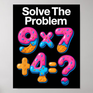 67 Meme Math Teacher Ice Cream Drip 6 7 Brainrot S Poster