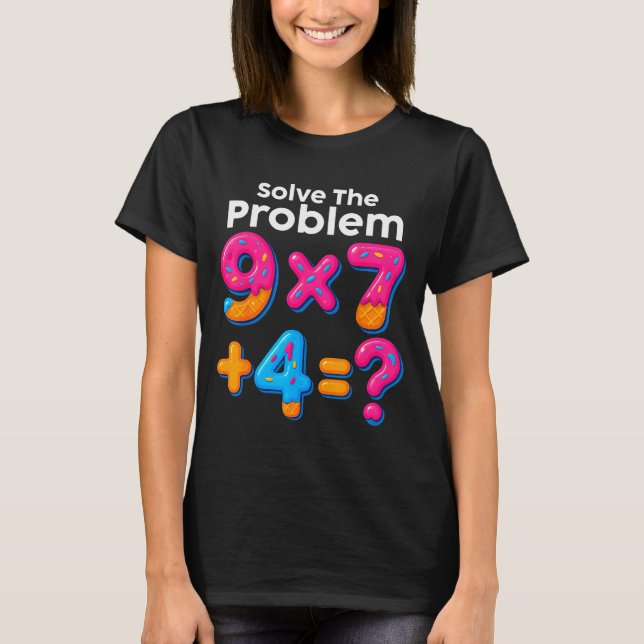 67 Meme Math Teacher Ice Cream Drip 6 7 Brainrot S T-Shirt (Front)
