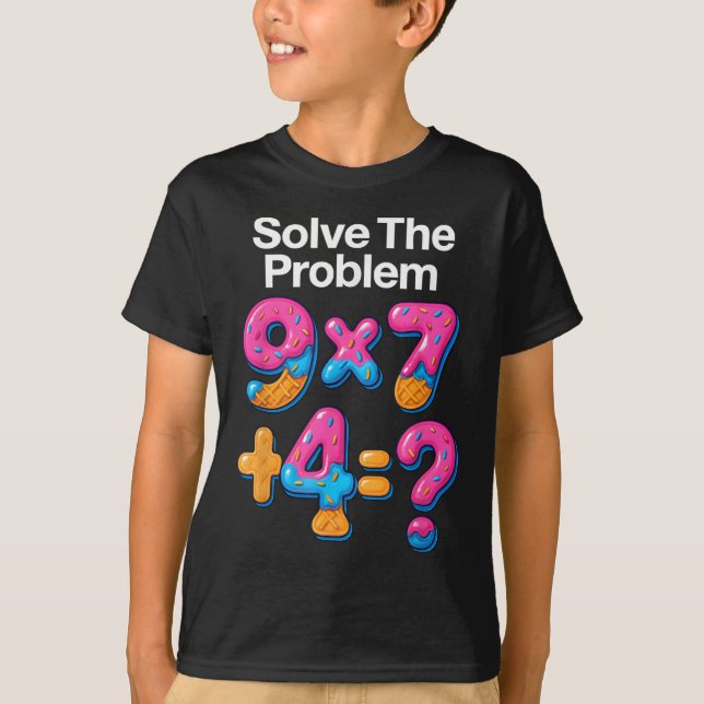 67 Meme Math Teacher Ice Cream Drip 6 7 Brainrot S T-Shirt (Front)