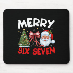 67 Meme Merry Six Seven Santa Coquette Funny Chris Mouse Mat