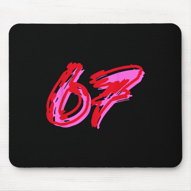 67 Meme  Mouse Mat (Front)