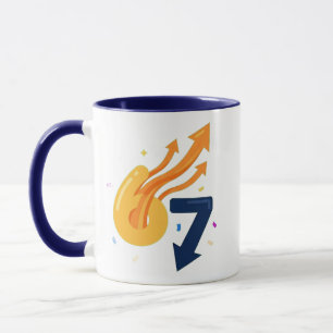 67 Meme Mug - Up Down Gesture Funny Symbolism