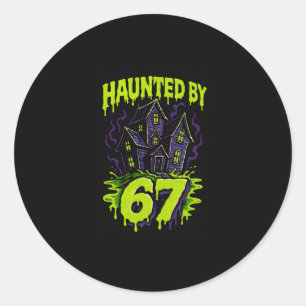 67 Meme Parents Halloween Costume Brain Rot 6-7 Si Classic Round Sticker