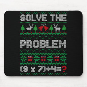 67 Meme Pemdas Math Joke Teacher Ugly Christmas Sw Mouse Mat