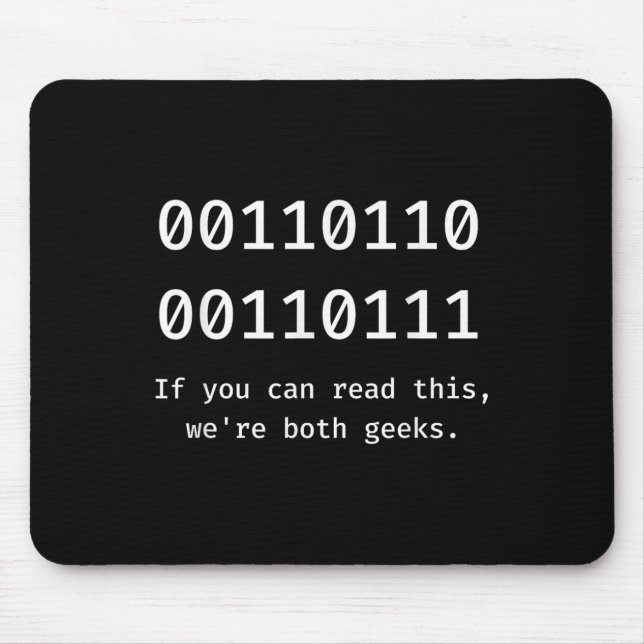 67 Meme Programmer Binary Code Funny Six Seven Pro Mouse Mat (Front)