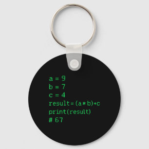 67 Meme Python Code Result Geek Humor Six Seven Pr Key Ring