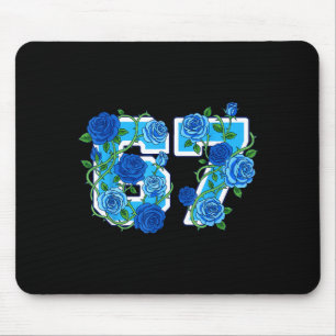 67 Meme School Wildflowers Floral Colorful Flowers Mouse Mat
