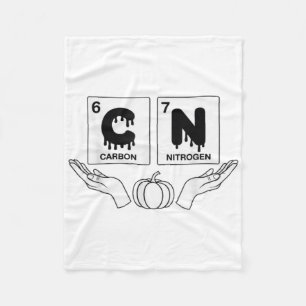 67 Meme Science Chemistry Funny Pumpkin Art Nerd J Fleece Blanket