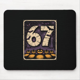 67 Meme Shirt Six Seven Funny Halloween Design Mouse Mat