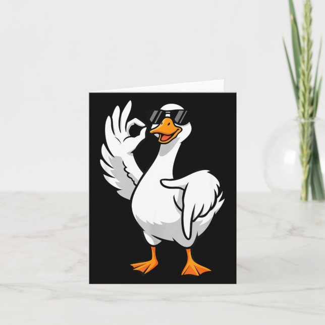 67 Meme Silly Goose 6 7 Funny Six Seven 6-7 Gen Al Card (Front)