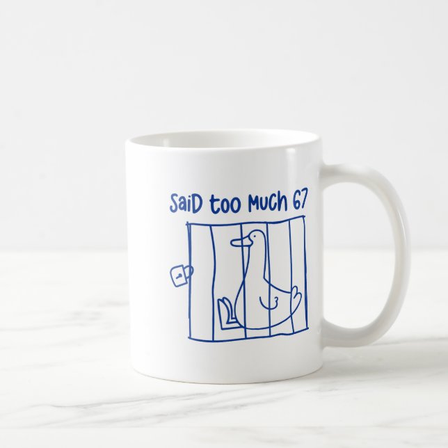 67 Meme Silly Goose 6-7 Funny Six Seven Said Too M Coffee Mug (Right)