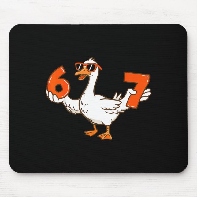 67 Meme Silly Goose 6 7 Six Seven 6-7  Mouse Mat (Front)