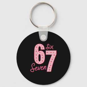 67 Meme Six Seven 1  Key Ring