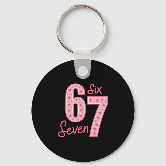 67 Meme Six Seven 1  Key Ring (Front)