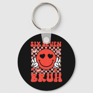 67 Meme Six Seven 6 7 Bruh Valentine Heart Boys Gi Key Ring