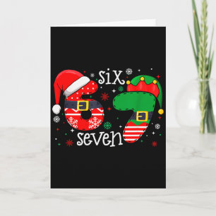 67 Meme Six Seven 6-7 Christmas Funny Xmas Men Wom Card