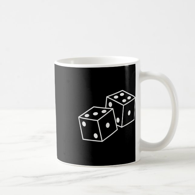 67 Meme Six Seven 6–7 Funny Dice  Coffee Mug (Right)