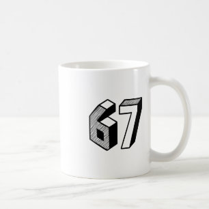 67 Meme Six Seven 6-7 Funny Internet Joke Viral Tr Coffee Mug