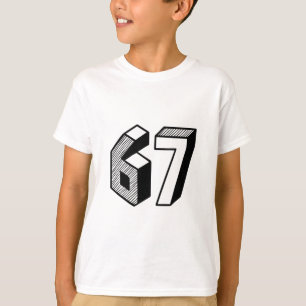 67 Meme Six Seven 6-7 Funny Internet Joke Viral Tr T-Shirt