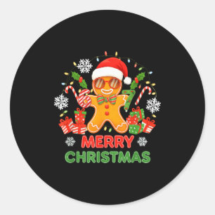 67 Meme Six Seven 6 7 Meme Funny Christmas Gingerb Classic Round Sticker