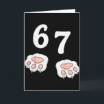 67 Meme Six Seven 6 7 Shirt Meme Funny Cat 67  Card<br><div class="desc">67 Meme Six Seven 6 7 Shirt Meme Funny Cat 67</div>