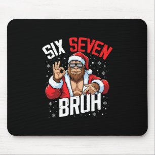 67 Meme Six Seven Bruh Bigfoot Santa 6 7 Funny Chr Mouse Mat