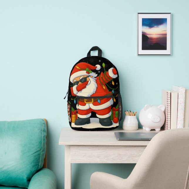 67 Meme Six Seven Bruh Funny Christmas 6 7 Printed Backpack (Insitu)