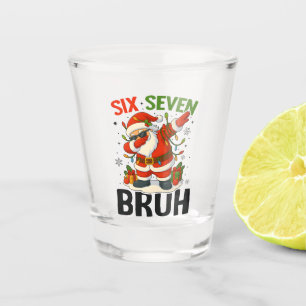 67 Meme Six Seven Bruh Funny Christmas 6 7 Shot Glass