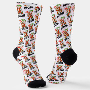 67 Meme Six Seven Bruh Funny Christmas 6 7 Socks